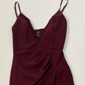 Pleat Me Tonight Asymmetrical Mini Dress